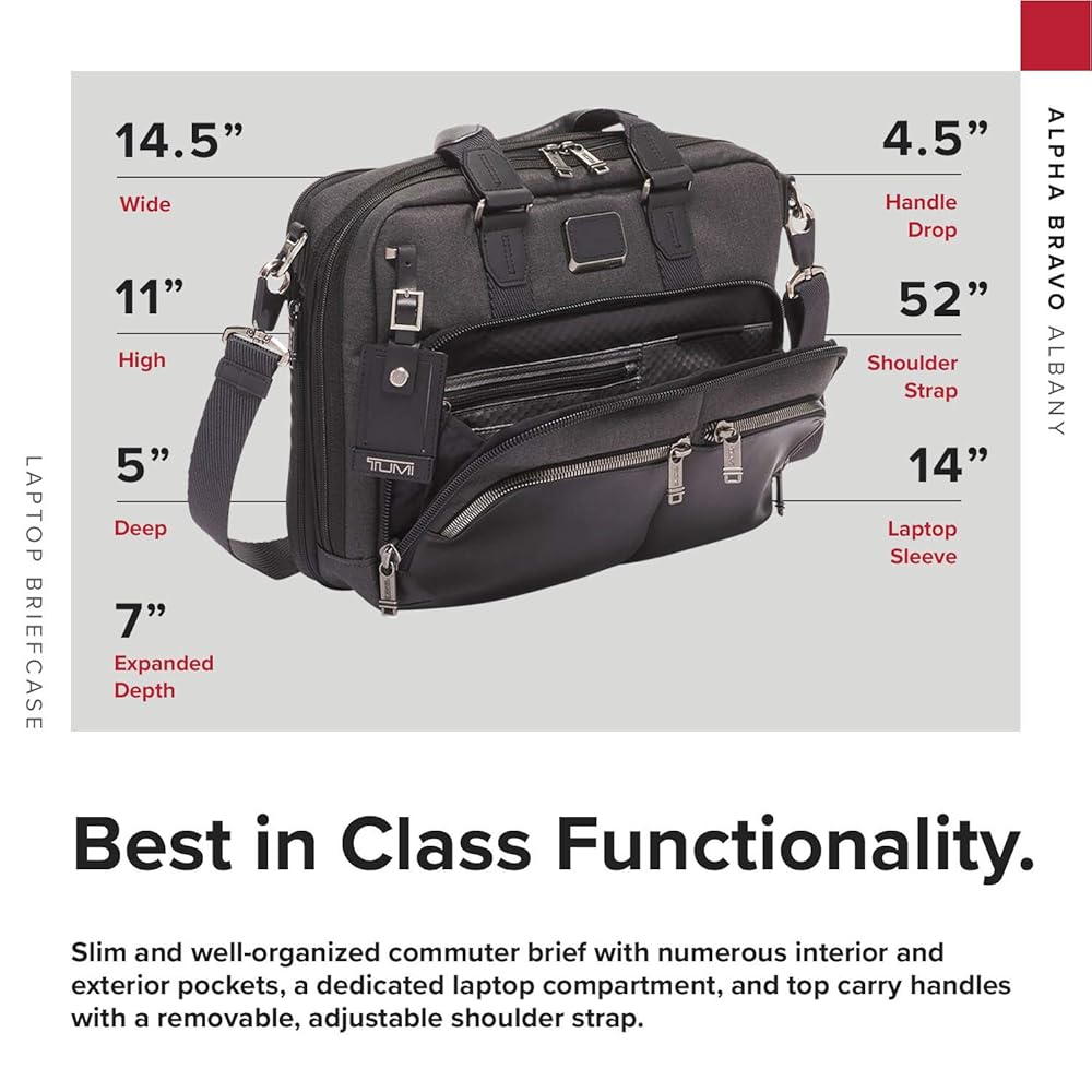 Amazon.com | TUMI Alpha Bravo Albany Slim Commuter Brief